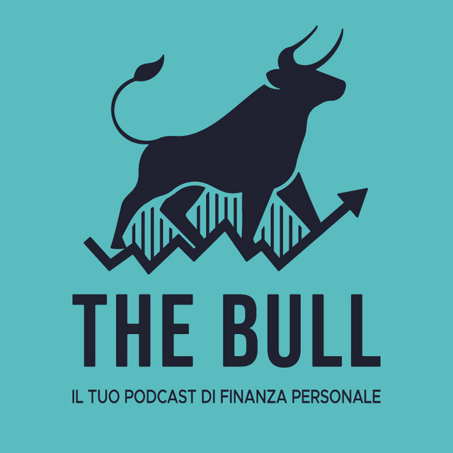 Logo del podcast di finanza The Bull, con illustrazione di un toro in corsa sopra un grafico finanziario in crescita, dedicato alla finanza personale.