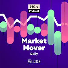 Copertina del podcast di business Market Mover del Sole 24 Ore, con grafico a barre colorate in movimento su sfondo viola.